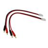 FLY RC 2packs Tamiya Charging Cable Connector to 4.0 4mm Banana Plug Balance Charge Cable 14awg 30cm 11.8in for RC Helicopter Quadcopter Lipo Battery view 2