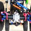 HPI Venture FJ Cruiser Upgrade Parts Aluminum Front Shock Mount - 15 Pc Set Orange view 4