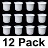 2 7/8 White Plastic Drop in Cup Holder Plastic Multipack Wholesale Bulk Listing Poker (12) view 2