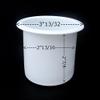 2 7/8 White Plastic Drop in Cup Holder Plastic Multipack Wholesale Bulk Listing Poker (12) view 3