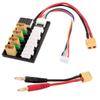 Hobbypower XT60 Parallel Charging Charger Board for 3S 4S LiPo Batteries, XT60 Plug to Banana Connector Cable view 1