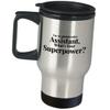 Im An Administrative Assistant Whats Your Superpower Travel Mug - Funny Gifts Cute Gag Happy Admin Professional Day Office Appreciation For Coworker Employee Stainless Steel view 1