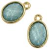 Sofia H-11-F Accessory Parts, Round Parts, Approx. Height 0.6 inches (14 mm), 1 Pair (2 Pieces), Green view 1