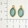 Sofia H-11-F Accessory Parts, Round Parts, Approx. Height 0.6 inches (14 mm), 1 Pair (2 Pieces), Green view 2