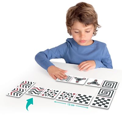 Acros (AKRP1) 20615 Acros Tactile-Visual Domino The Senses, Multicolour