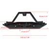 RCLIONS Aluminum Rear Bumper with Spare Tire Rack/LED Lights/Shackles for TRX4 SCX10-II 90046 1/10 RC Model Crawler Car view 2