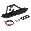 RCLIONS Aluminum Rear Bumper with Spare Tire Rack/LED Lights/Shackles for TRX4 SCX10-II 90046 1/10 RC Model Crawler Car view 4