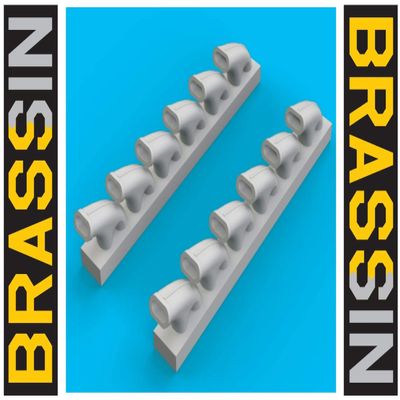 Eduard EDB648414 Brassin 1:48 - Typhoon Mk.Ib Exhaust Stacks kit, Various.