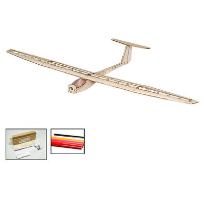 Dancing Wings Hobby 1.55M Balsa Wood Laser-Cutting Glider Griffin Un-Assembled for Adults (F1501B)
