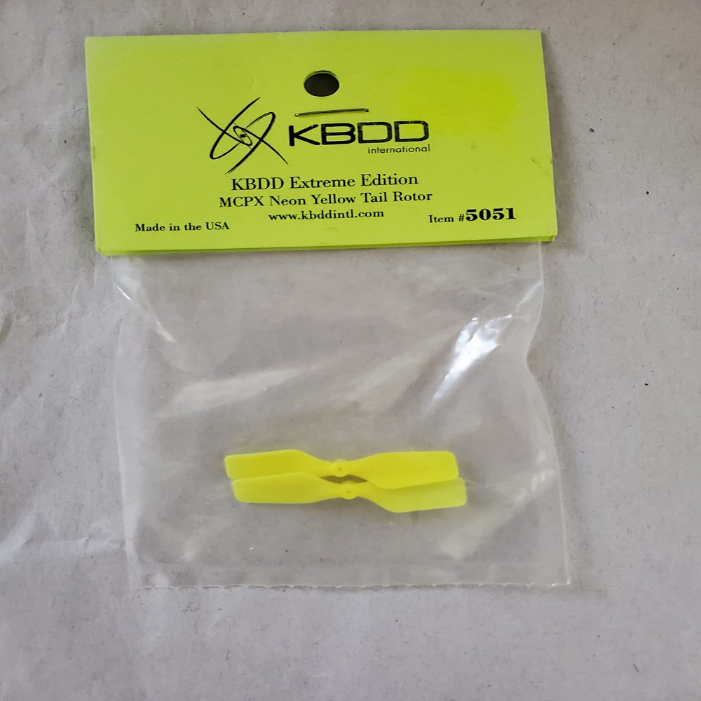 KBDD Extreme Edition MCPX Tail Rotor -Neon Yellow #5051