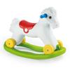 Dolu Wheeled Rocking Horse 2 in 1 Toddler Ride On Toy with Removable Sled and Push Along Option for Kids Ages 2 and Up, Indoor and Outdoor Play, White view 1