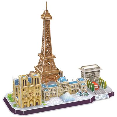 Cubic Fun 3D Puzzle of The City of Paris in Line (771mc254)