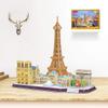Cubic Fun 3D Puzzle of The City of Paris in Line (771mc254) view 2