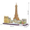 Cubic Fun 3D Puzzle of The City of Paris in Line (771mc254) view 4