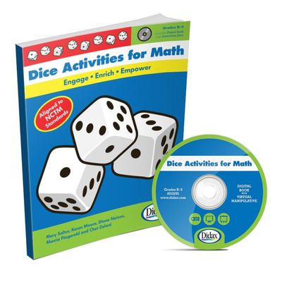 Didax DD-215295-A1 Dice Activities for Math Book & CD
