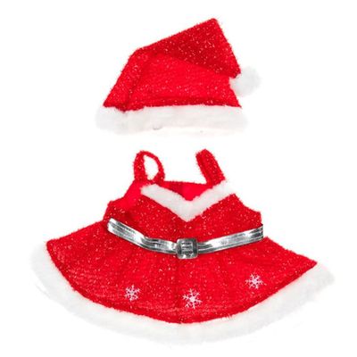 Sparkle and Snowflake Gown and Cap Fits Most 14" - 18" Animals & Make Your Own Stuffed Animals