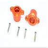 GPM For Losi 1/6 Super Baja Rey 4X4 Desert Truck Upgrade Parts Aluminum Rear Axle Adapters - 1Pr Set Orange view 1