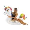 PoolCandy Inflatable Animal Pool Tubes & Swim Rings (Unicorn Glitter Filled 48" inch Animal Pool Tube Swim Ring) view 1