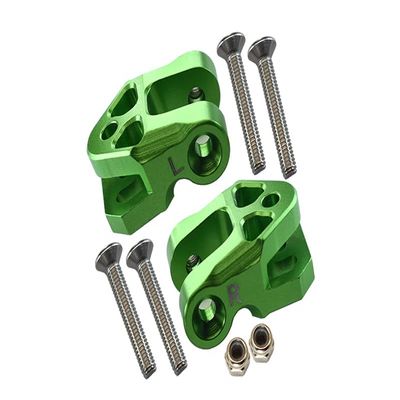 Aluminum Rear Lower Axle Mount Set for Rear Suspension Links for LOSI 1:6 4WD Super Baja Rey LOS05013 / Super Baja Rey 2.0 LOS05021 Upgrades - Green