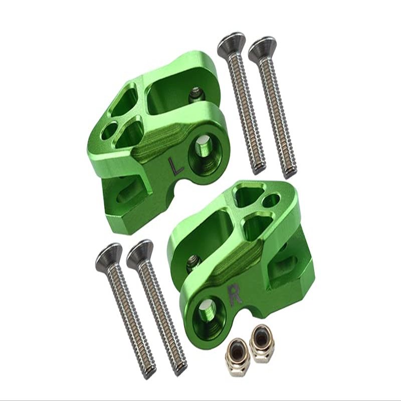 Aluminum Rear Lower Axle Mount Set for Rear Suspension Links for LOSI 1:6 4WD Super Baja Rey LOS05013 / Super Baja Rey 2.0 LOS05021 Upgrades - Green