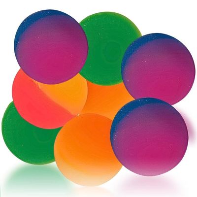 Two-Toned Party Bounce Balls - 1.3" | Assorted Colors | 8 Pcs