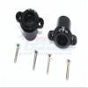 GPM For Losi 1/6 Super Baja Rey 4X4 Desert Truck Upgrade Parts Aluminum Rear Axle Adapters - 1Pr Set Black view 1