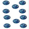 Blue Earth Marble with Natural Earth Continents, Recycled Glass, Pack of 10, 1 Inch Diameter view 3