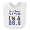 26.2 Marathon Scale of 1 to 10 Sporty Running Runner Marathoner Baby Bib view 1