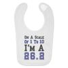 26.2 Marathon Scale of 1 to 10 Sporty Running Runner Marathoner Baby Bib view 2