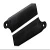 KBDD 92mm 3D Midnight Black Tail Rotor Blades #4064 view 1