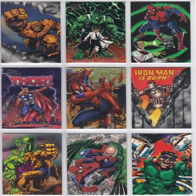 1994 Marvel Flair Inaugural Edition Base Set of 150 Cards NM/M X-Men, Spider-Man
