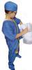Real Children Doctor Dentist MD Surgeon 7 Item Coat Shirt Pants hat Stethoscope Scrubs Great Gift Baby Children Teen Adults (SM (fits 5-6 yrs)) Blue view 1