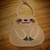 100% Cotton Terry Cloth Sloth Bibs view 1