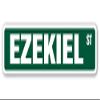 Cortan360 Ezekiel Street Sign Childrens Name Room Sign| Indoor/Outdoor | 8" Wide Sticker Decal view 1
