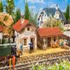 POLA FA330896 Railway Station Old Wood Model Kit, Accessories, Multi-Coloured view 1