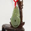2" China Certified Nature Hetian Nephrite Jade Wealth Pixiu Pair Necklace Pendants 0056 view 4
