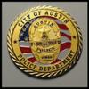 Austin Police Department Colorized Challenge Art Coin view 1