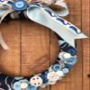 Baby Boy Whale Wreath view 3
