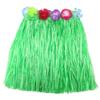 1 Set 40cm Kids Party Hawaii Dress Hula Grass Skirt - Double Layer Thickened HawaiiSkirt for Luau Party Decorations Supplies Green view 3