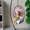 1:12 Scale Hanging Chair, Miniature Egg Cane Swing Dollhouse Furniture BJD Doll view 3