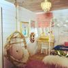 1:12 Scale Hanging Chair, Miniature Egg Cane Swing Dollhouse Furniture BJD Doll view 4