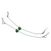 Mxfans Green Color 1/10 RC Car Body Clip Pins 155mm Steel Wire Body Clips with Screw Retainer N10259G Set of 2 view 2