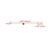 Mxfans Green Color 1/10 RC Car Body Clip Pins 155mm Steel Wire Body Clips with Screw Retainer N10259G Set of 2 view 4