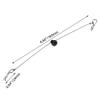 Mxfans Black Color 1/10 RC Car Body Clip Pins 155mm Steel Wire Body Clips with Screw Retainer N10259BL Set of 2 view 4