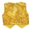 iEFiEL Boys Girls Sequined Vest Top Waistcoat Costume Kids Choir Jazz Dance Stage Performance Fancy Jacket Gold 7-8 view 2