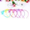 6 Pcs Candy Colors Plastic Hair Hoop Headband Hair Accessories with Toothed - Cartoon Non-slip Hair Band Headwear (Crown style) view 2