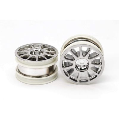 TAMIYA M-Chassis 11-Spoke Wheel Chrome Plated 2 TAM54824 RC Tire