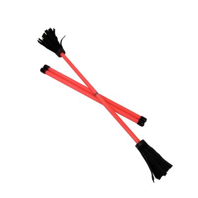 Z-Stix Professional Juggling Flower Sticks-Devil Sticks and 2 Hand Sticks, Beginner Friendly - Neon Series (Kids, Neon Orange)