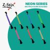 Z-Stix Professional Juggling Flower Sticks-Devil Sticks and 2 Hand Sticks, Beginner Friendly - Neon Series (Kids, Neon Orange) view 2