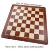 Templeton Rounded Corners Chess Board with Inlaid Padauk Wood, Extra Large 19 x 19 Inch, Chessboard Only view 2
